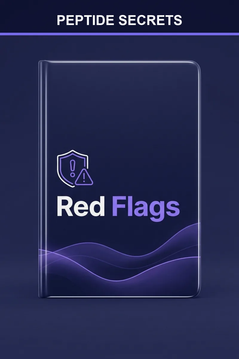Who Peptides Are Not For: Red Flags to Discuss Before You Start Experimenting guide cover