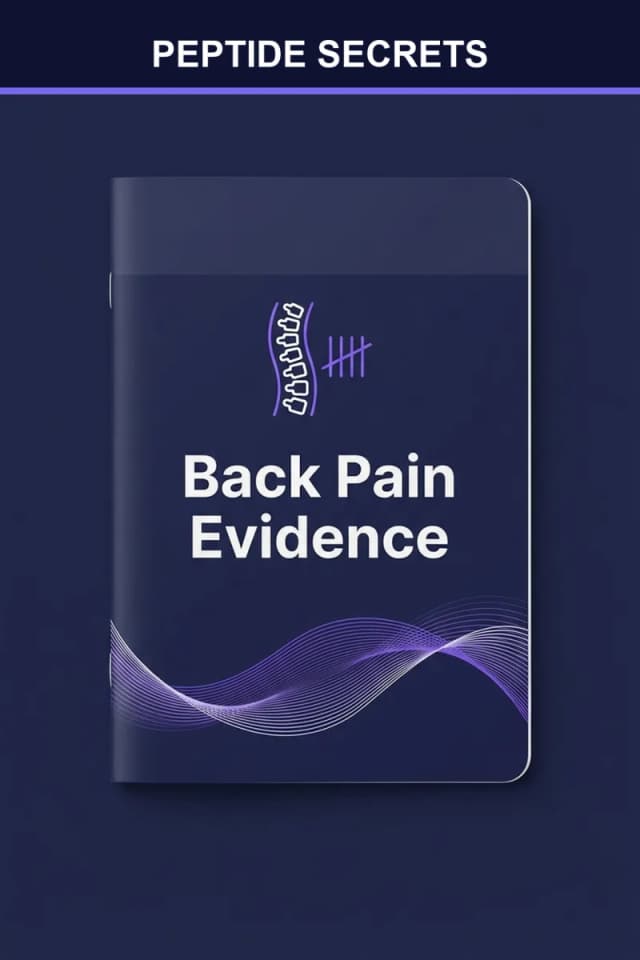 Peptides and Back Pain: What the Research Shows guide cover