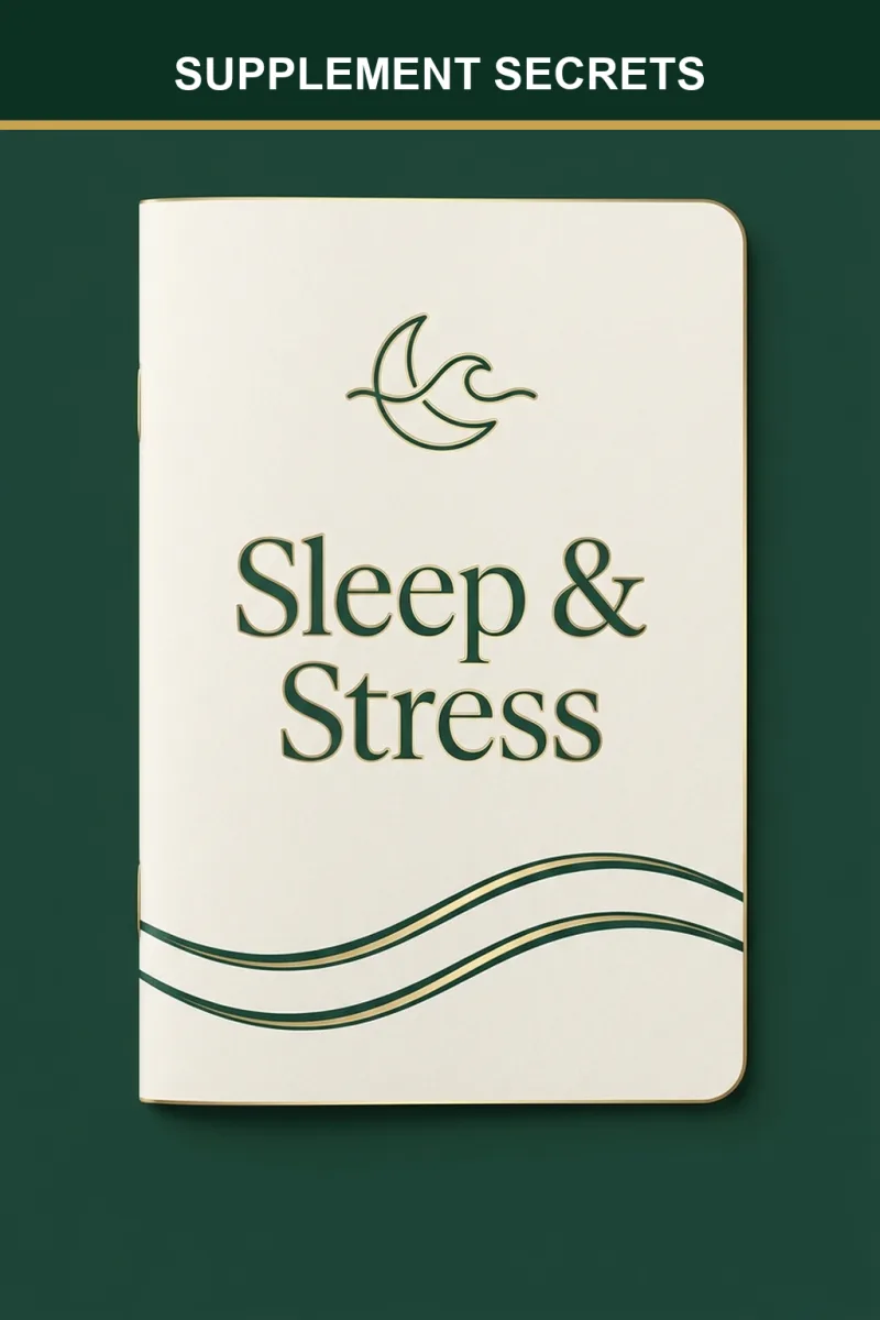 Sleep and Stress Supplements guide cover